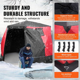 6-8 Person Ourdoor Portable Ice Shelter Pop-Up Ice Fishing Shanty Tent
